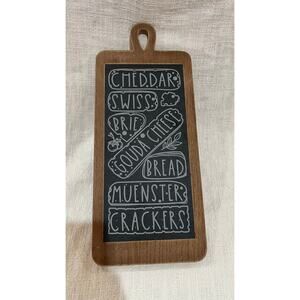 Charcuterie Cutting Board Wall Décor – Black & White Cheese & Bread Theme